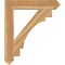 Ekena Millwork Merced Arts & Crafts Rough Sawn Bracket, Western Red Cedar, 6"W x 38"D x 44"H BKT06X38X44MRC03RWR - alternate 3